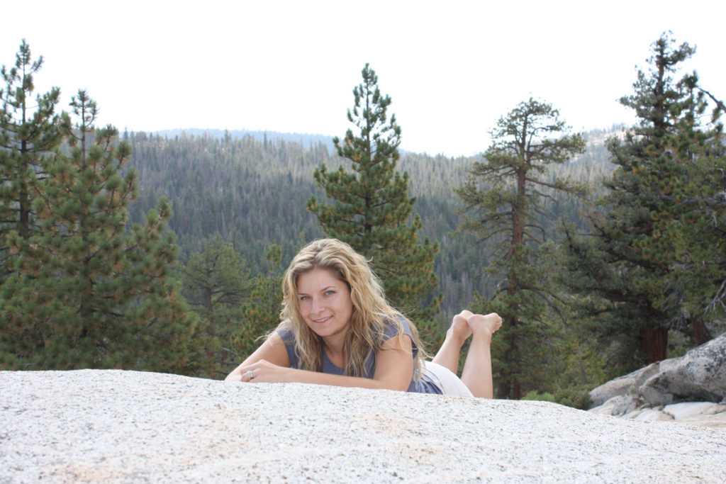 Julie Modeling in Yosemite